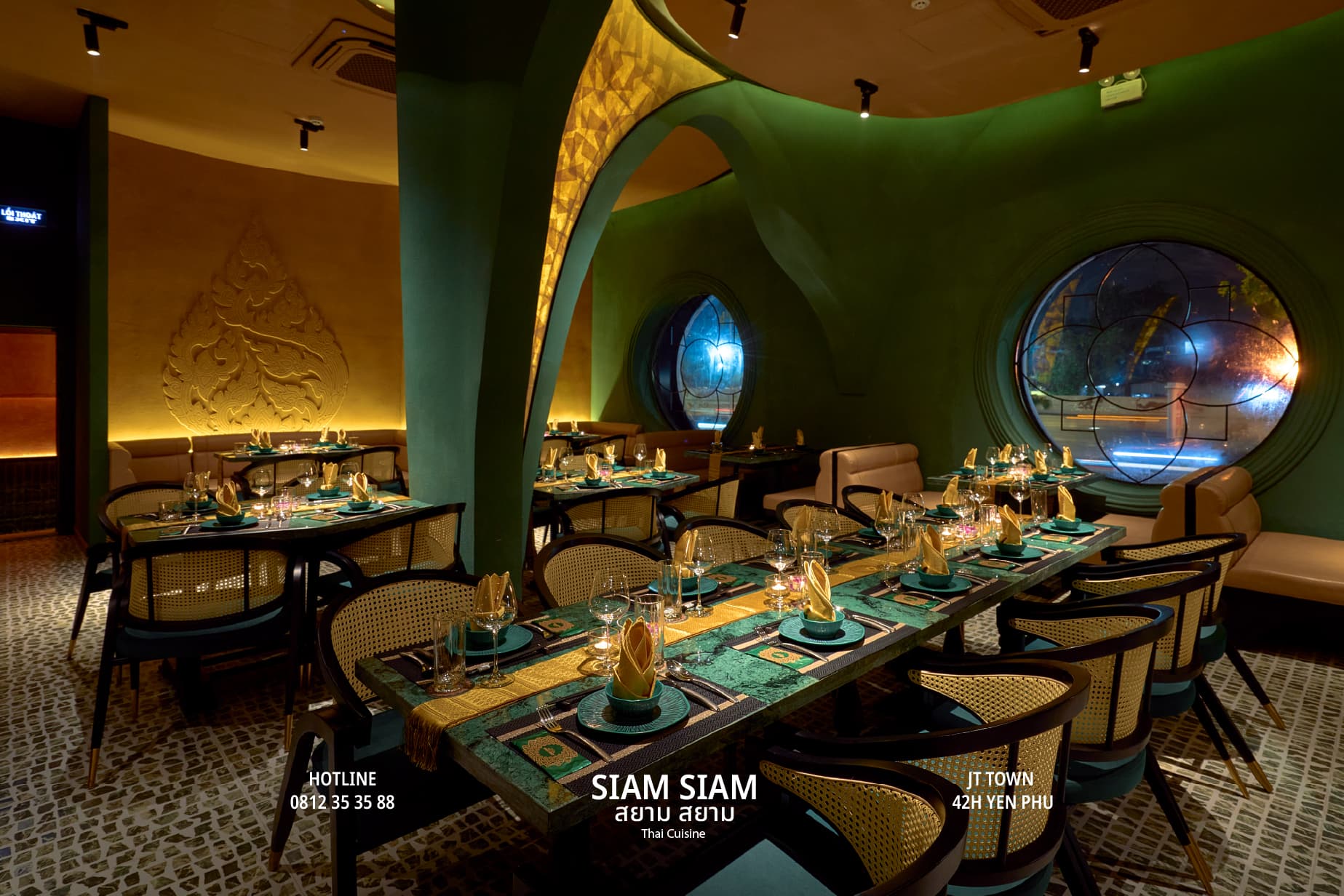 Không gian nhà hàng Siam Siam 1