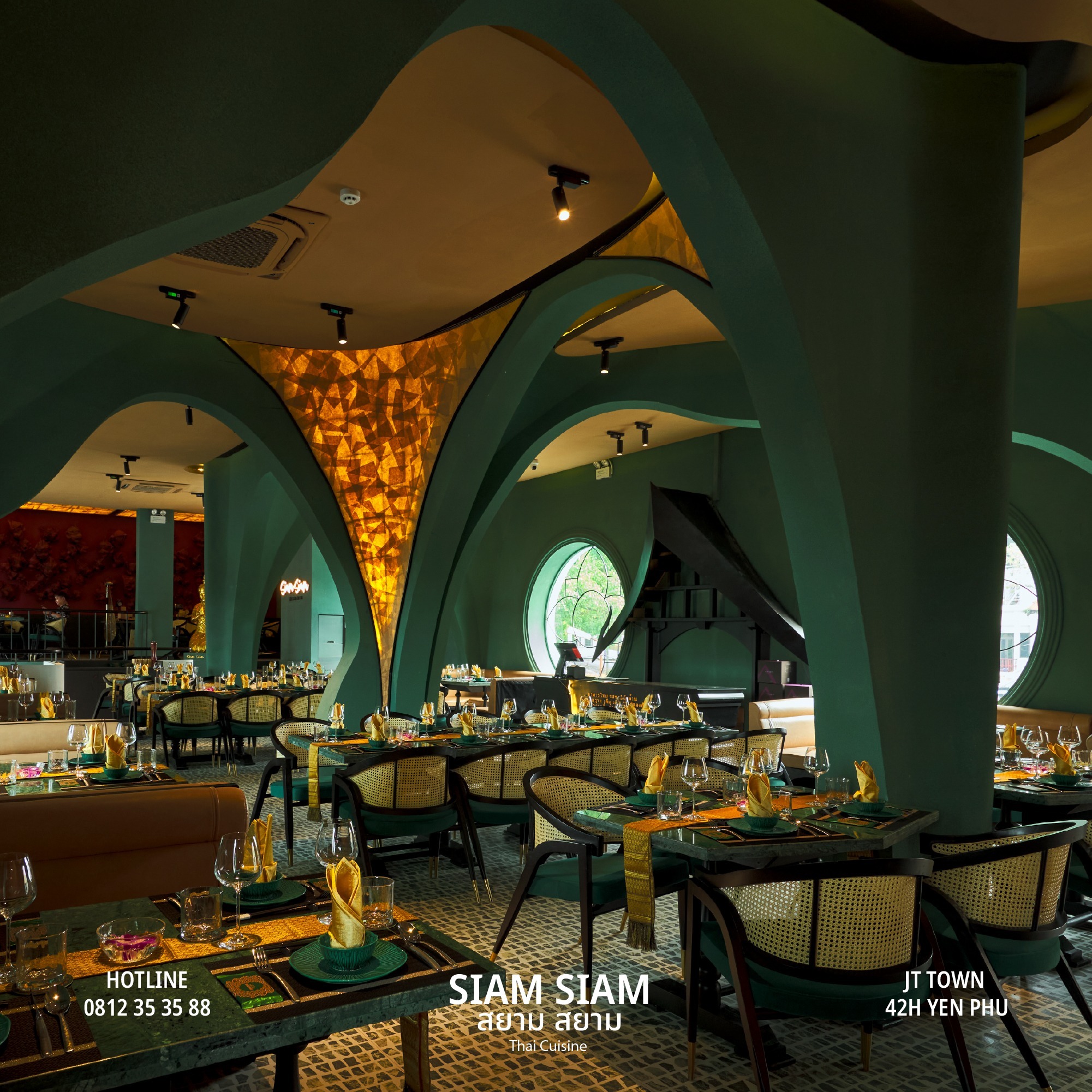 Không gian sang trọng tại Siam Siam